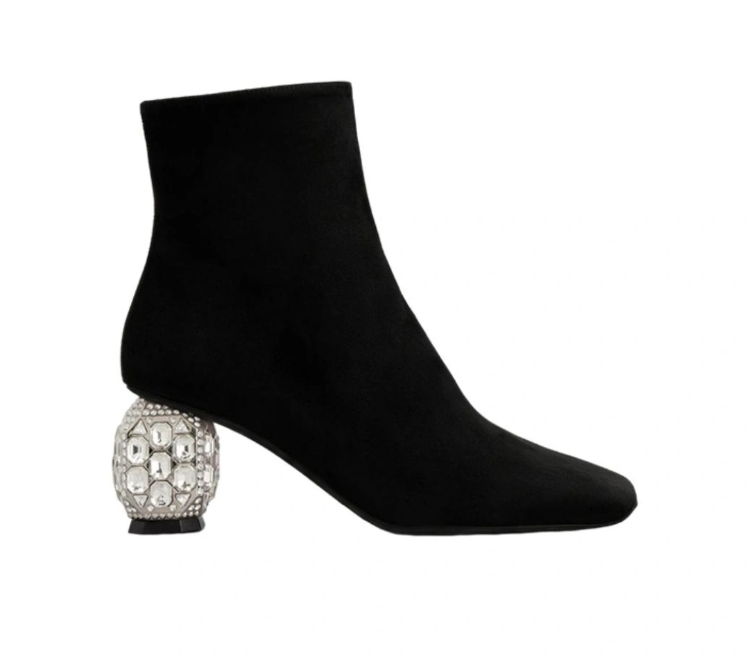 COCO-- RO65R RVW68530300HR0B999 Jewel Heel cowhide sheepskin Heel height：6.5CM item:E-X187A1022